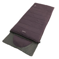 Стельовий спальний мішок Contour Dark Purple, 220x85см, вбудована подушка