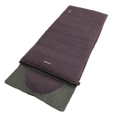 Стельовий спальний мішок Contour Dark Purple, 220x85см, вбудована подушка