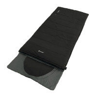 Ковдра спальний мішок Contour чорний Застібка: права 220x85см
