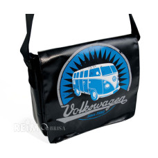 VW Collect. сумка на плече "Bulli" чорна, з брезенту вантажівки, 28х23х7см