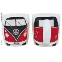 Чашка для кави колекції VW VW Bulli чорна/червона, ємність заповнення 400 мл