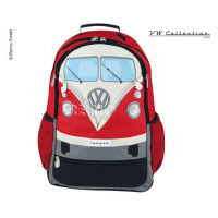 Рюкзак VW Collection, червоний, 43x37x13 см, поліестер