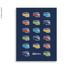 Колекція VW Флісова ковдра BULLI PARADE, синій, 150x200 см