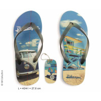 VW Collection T1 Bus Toe Separation, Beachlife синій, розмір 42/43