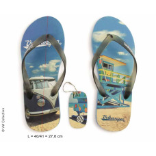 VW Collection T1 Bus Toe Separation, Beachlife синій, розмір 42/43