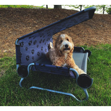 Ліжко для собак DOG-BED Маленьке, з дахом, завантажується до 91 кг, розмір упаковки 84x43x10
