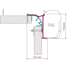 Комплект адаптерів Fiamma Bailey MK 2 f.F45