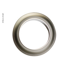  Push Lock - Rosette Silver
