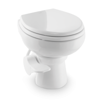 Вакуумний унітаз Dometic VacuFlush 5048 високий з пластиковою педаллю змиву та зливом зверху підлоги