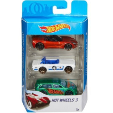 Набір з 3 базових машинок Hot Wheels в асортименті