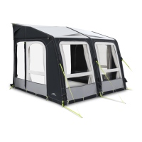 Надувная стационарная автопалатка шириной 3 Dometic Rally AIR Pro 330 S