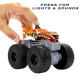 Машинка-позашляховик 1:43 Ревучі позашляховики серії Monster Trucks Hot Wheels HDX60-HDX62