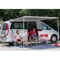 Маркіза в касеті F35 Pro 220 Titanium Royal Blue Fiamma