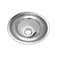 Сталевий круглий умивальник - Oval S