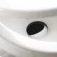 Вакуумний унітаз Dometic VacuFlush 5009 високий з пластиковим педальним змивом та зливом під підлогу