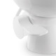 Унітаз-вакуум Dometic VacuFlush 5006 короткий з металевою педаллю змиву та зливом через підлогу біли