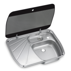 Раковина і сушка зі склянною кришкою 600 445мм Dometic SNG 6044