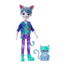 Лялька Enchantimals Glam party Котик Коул HNT59