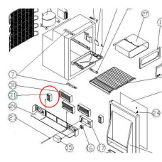 Вентиляційна панель мала холодильника Dometic MDC-110 VENTILATION PANEL SHORT