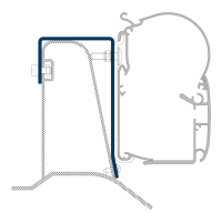 ADAPTER PW-DUCATO H2 ROOFR-3PCS