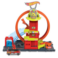 Ігровий набір Hot Wheels City Супер петля з пожежною станцією