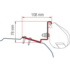 Кронштейн-перехідник для маркізи F35 Pro Kit Ford Custom Cap Coast (L1-H1), Capland - Caplife (L2-H1