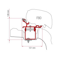 Перехідник для тентової штори VW CБалка L3H3 без поручнів на даху Fiamma