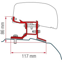 Кронштейн-перехідник для маркізи F40 Van Kit Ford Custom L2 (LHD + RHD) Fiamma