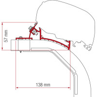 Кронштейн-перехідник для маркізи F80-F65 Kit Arca-Mobilvetta K-Yacht Fiamma
