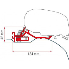 Кронштейн-перехідник для маркізи F80s Kit Ducato-Jumper-Boxer (H2 - L4) - gt 2006 Fiamma