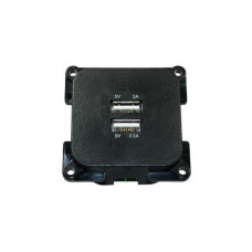 Подвійна розетка USB C-line 3.1A чорна - Haba