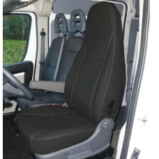 Накладка на сидіння Fiat Ducato 2014 антрацит 1 шт - Carbest
