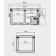 Мобільний двозонний компресорний холодильник Dometic CFX3 75DZ 74 л