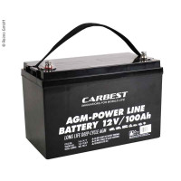 AGM акумулятор 100Ah 100 PL Carbest