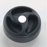 3-grip tank cover black, without cylinder + key