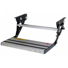 Manual step, aluminium with anti-slip rubber