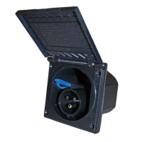 Розетка CEE 230V 16A Fawo чорна