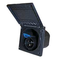 Розетка CEE 230V 16A Fawo чорна