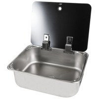 Кухонна мийка зі скляною кришкою 375x300 см - Can