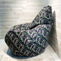 Крісло-мішок Q-TOYS POTATTAGREEN S print