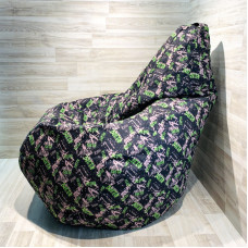 Крісло-мішок Q-TOYS POTATTAGREEN S print