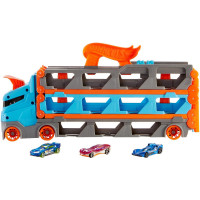 Трек Hot Wheels City Вантажівка-транспортер Супергонкі 2 в 1 GVG37