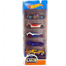 Подарунковий набір з 5 машин Hot Wheels  CiTy 01806