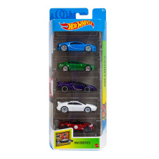 Подарунковий набір з 5 машин Hot Wheels HW Exotics 01806