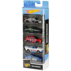 Подарунковий набір з 5 машин Hot Wheels Nightburnerz 01806