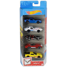 Подарунковий набір з 5 машин Hot Wheels Corvette 01806